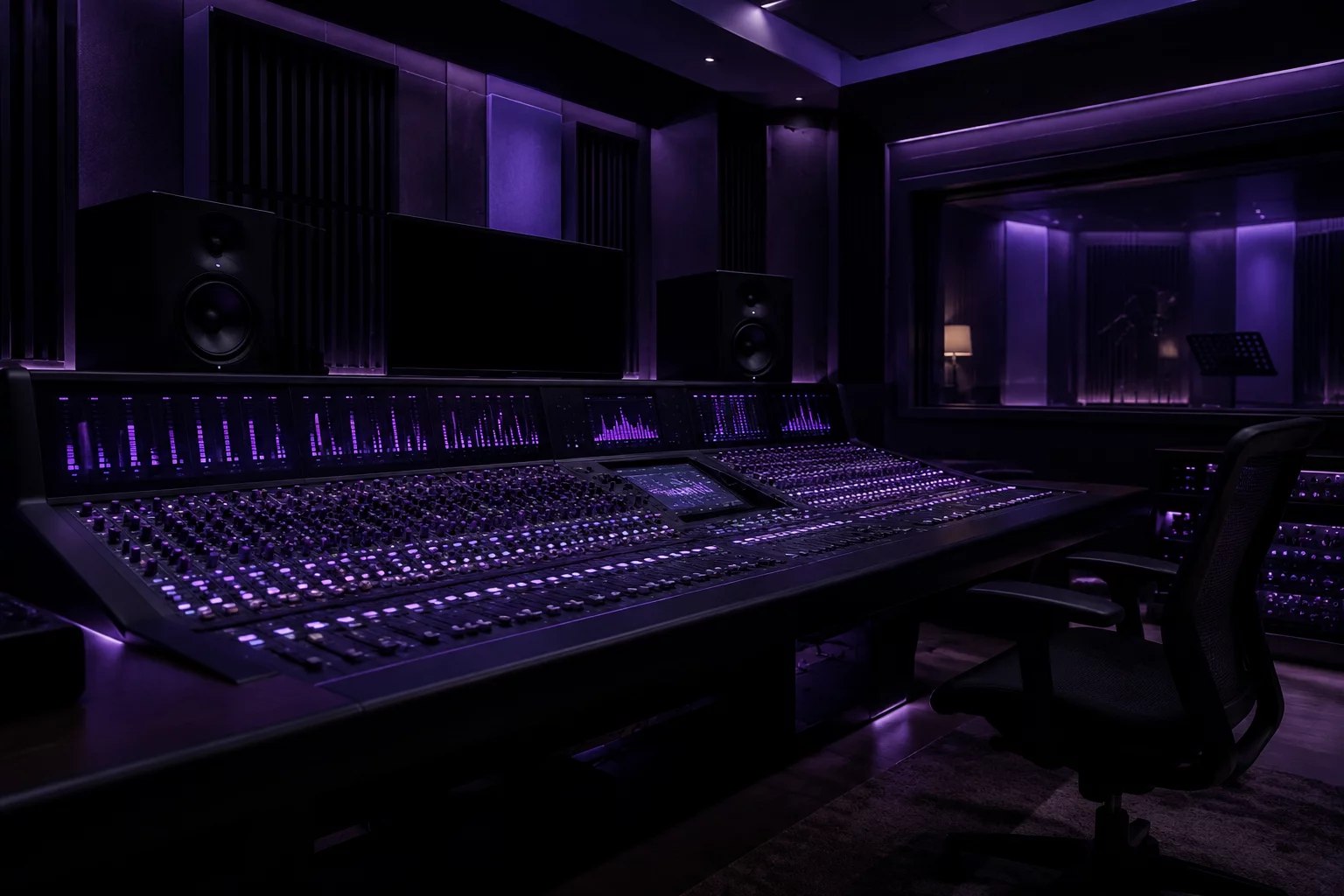 Sound architecture analysis and mixing console workspace